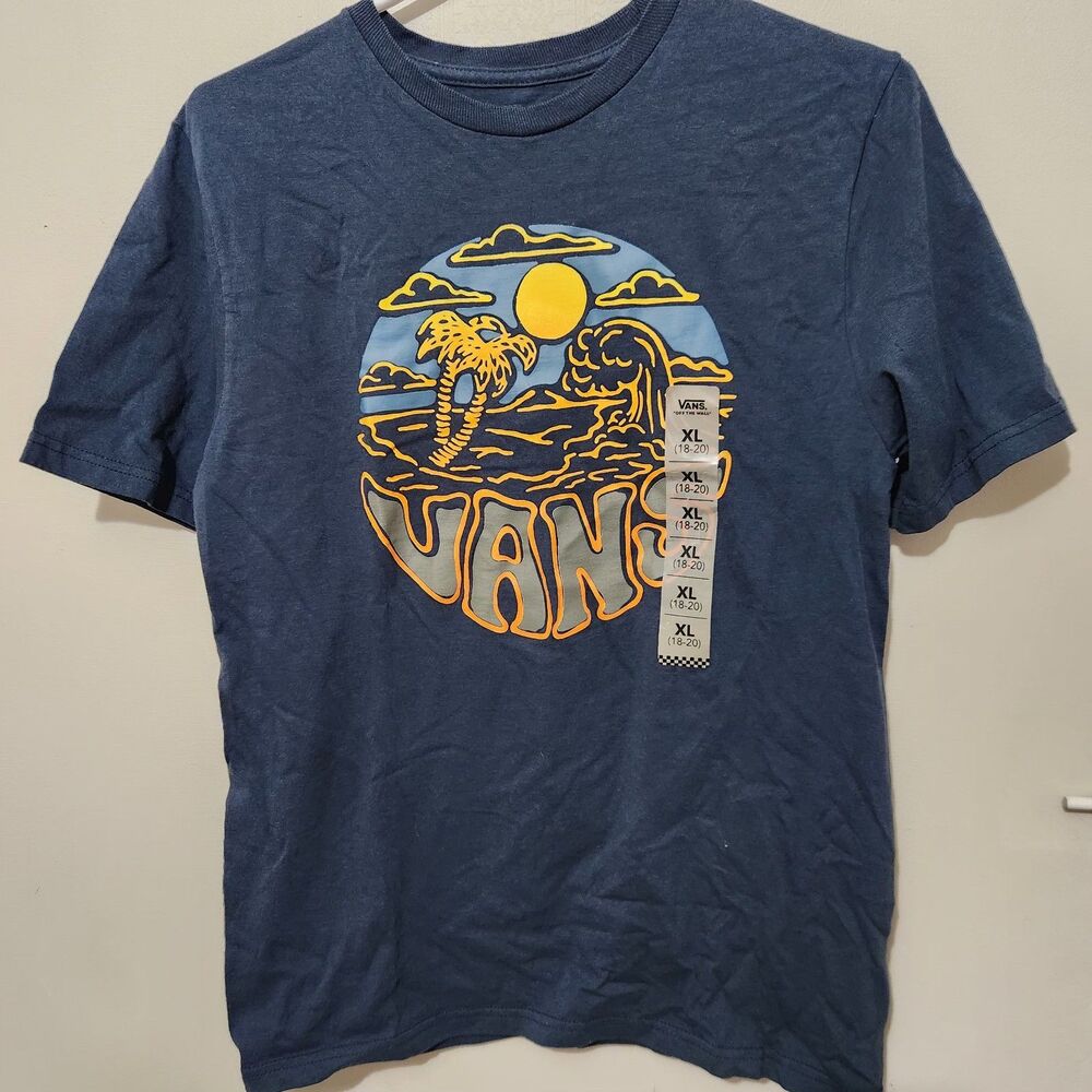Vans Tshirt Boys Size XL 18-20 Dark Blue Color. New